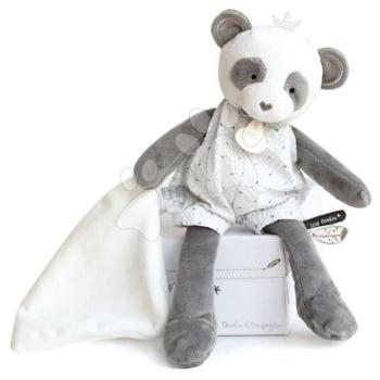 Plüss panda dédelgetésre Attrape-Rêves Doudou et Compagnie szürke ajándékcsomagolásban 28 cm 0 hó-tól DC3544 kép