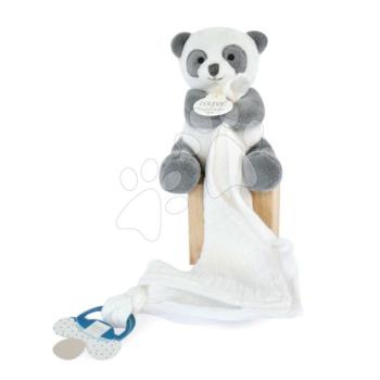 Plüss panda dédelgetésre Panda Unicef Collection Doudou et Compagnie ajándékcsomagolásban fehér 12 cm 0 hó-tól DC3984 kép