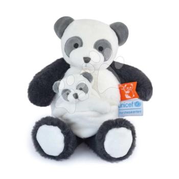 Plüss panda kölykével Panda Unicef Collection Doudou et Compagnie ajándékcsomagolásban fehér 25 cm 0 hó-tól kép
