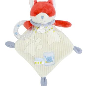Plüss róka csörgővel Romarin the Fox In my Garden Rattle Doudou et Compagnie ajándékcsomagolásban 21 cm 0 hó-tól kép
