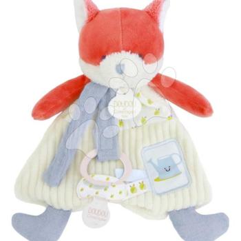 Plüss róka cumitartó csipesszel Romarin the Fox In my Garden Dummy Holder Doudou et Compagnie ajándékcsomagolásban 19 cm 0 hó-tól kép