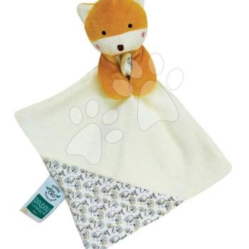 Plüss róka dédelgetésre The Organic Fox Doudou et Compagnie mintás 20 cm ajándékcsomagolásban 3 különböző fajta 0 hó-tól kép