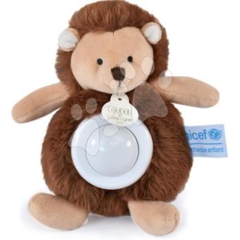 Plüss süni fénnyel Hedgehog Nightlight Unicef Collection Doudou et Compagnie ajándékcsomagolásban barna 15 cm 0 hó-tól DC3995 kép