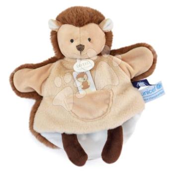 Plüss süni kesztyűbáb Hedgehog Hand Puppet Unicef Collection Doudou et Compagnie ajándékcsomagolásban barna 25 cm 0 hó-tól kép