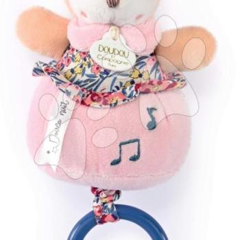 Plüss szarvas dallammal Music Box Boh'aime Doudou et Compagnie rózsaszín 14 cm ajándékcsomagolásban 0 hó-tól DC4022 kép