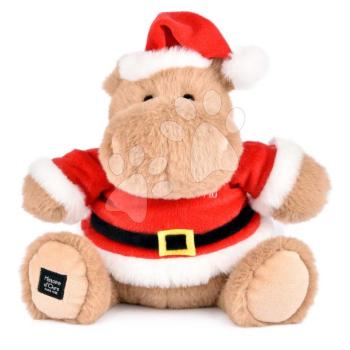 Plüss víziló karácsonyi sapkában Kris Hug Hippo Histoire d’ Ours barna 20 cm 0 hó-tól kép