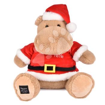 Plüss víziló karácsonyi sapkában Kris Hug Hippo Histoire d’ Ours barna 38 cm 0 hó-tól kép