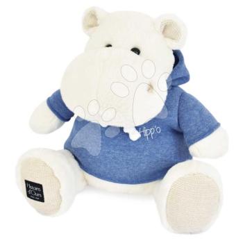 Plüss víziló L'Hippo Histoire d’ Ours fehér kék pulcsiban 45 cm 0 hó-tól kép