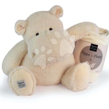 Plüss víziló takaróval Ocher Hippo Chill Histoire d’ Ours bézs 45 cm 0 hó-tól kép