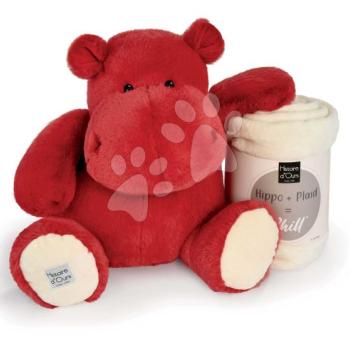 Plüss víziló takaróval Red Love Hippo Chill Histoire d’ Ours piros 45 cm 0 hó-tól kép