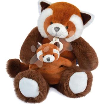 Plüss vörös macskamedve kölykével Red Panda Unicef Collection Doudou et Compagnie ajándékcsomagolásban piros 25 cm 0 hó-tól kép