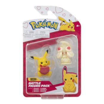 Pokémon 2 db-os figura csomag - Alcremie és Valentin napi Pikachu kép