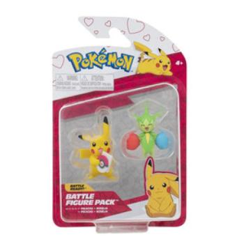 Pokémon 2 db-os figura csomag - Posalia és Valentin napi Pikachu kép
