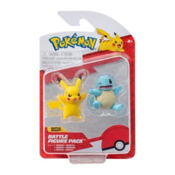 Pokémon 2 db-os figura - Squirtle, Pikachu kép