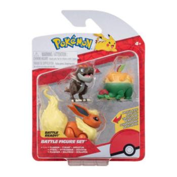Pokémon 3 db-os figura - Appltun, Tyrunt, Flareon kép