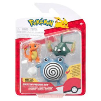 Pokémon 3 db-os figura csomag - Charmander, Trubbish   Poliwhirl kép