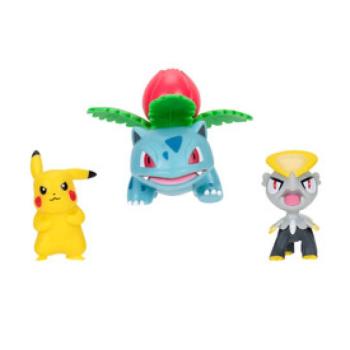 Pokémon 3 db-os figura csomag - Pikachu, Jangmo-o, Ivysaur kép