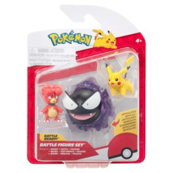 Pokémon 3 db-os figura - Magby, Pikachu, Gastly kép