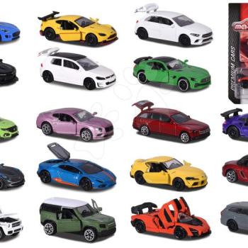 Prémium kisautók Premium Cars Majorette fémből felfüggesztéssel nyithatóak és gyűjtőkártyával 18 fajta kép