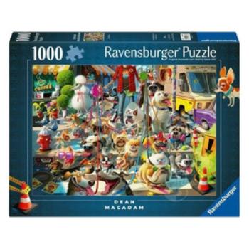 Puzzle 1000 db - A kutyasétáltató kép