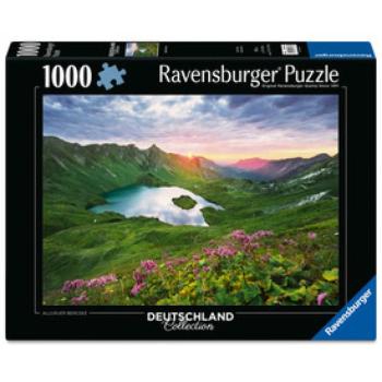 Puzzle 1000 db - Allgäu hegyi-tó kép