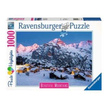 Puzzle 1000 db - Berner Oberland, Mürren kép