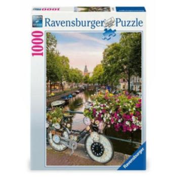 Puzzle 1000 db - Bicikli Amszterdamban kép