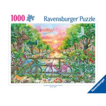 Puzzle 1000 db - Biciklik Amszterdamban kép