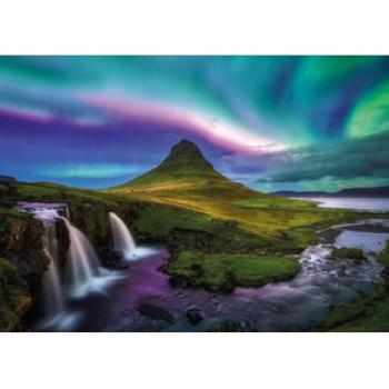 Puzzle 1000 db - Északi fény Kirkjufell kép