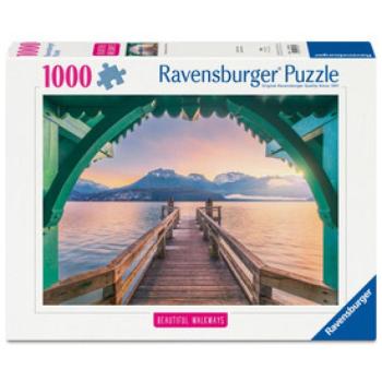 Puzzle 1000 db - Gyaloghíd az Annecy-tónál kép