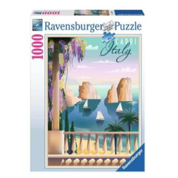 Puzzle 1000 db - Képeslap Capri kép