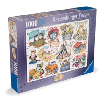 Puzzle 1000 db - Macska év kép