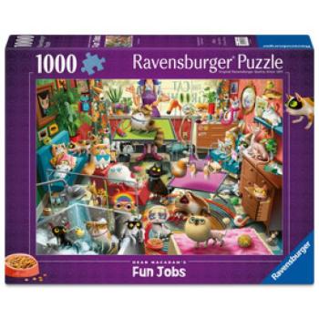 Puzzle 1000 db - Macskaápoló kép
