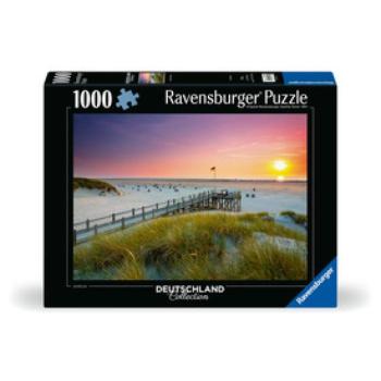 Puzzle 1000 db - Naplemente Amrum felett kép