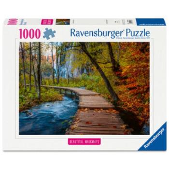 Puzzle 1000 db - Őszi faösvény kép