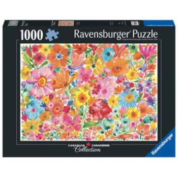 Puzzle 1000 db - Színes virágok kép
