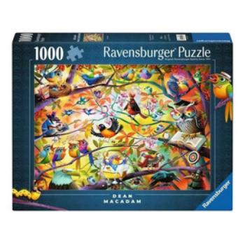 Puzzle 1000 db - Szorgos madárkák kép