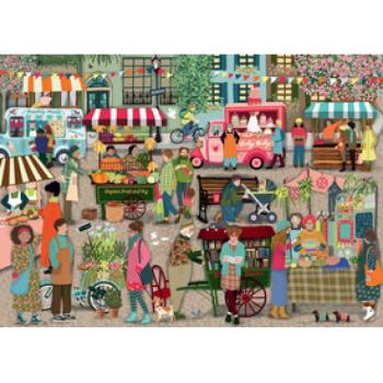 Puzzle 1000 db - Utcai piac kép