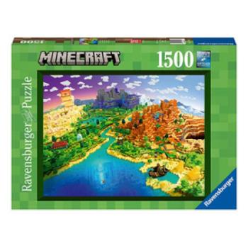 Puzzle 1500 db - A Minecraft világa kép