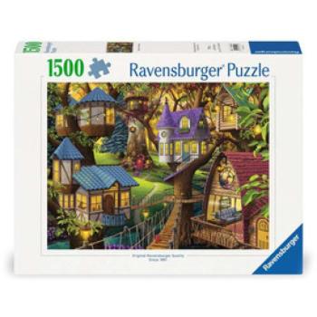 Puzzle 1500 db - Alkonyat a fák tetején kép