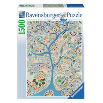 Puzzle 1500 db - Kék fa kép