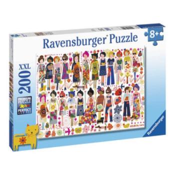 Puzzle 200 db - Virágos barátok kép