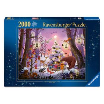 Puzzle 2000 db - Karácsony az erdőben kép