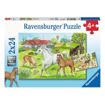 Puzzle 2x24 db - Lófarm kép