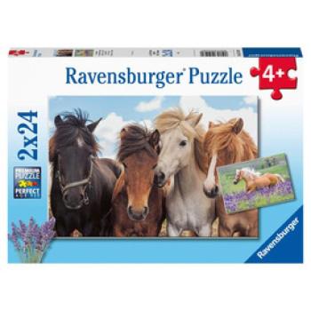 Puzzle 2x24 db - Lovak kép