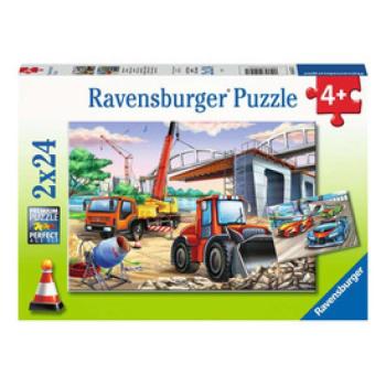 Puzzle 2x24 db - Munkagépek kép