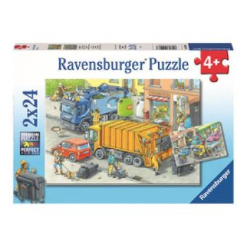 Puzzle 2x24 db - szemétgyűjtés kép