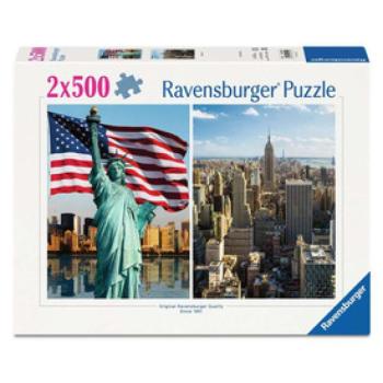 Puzzle 2x500 db - New York kép