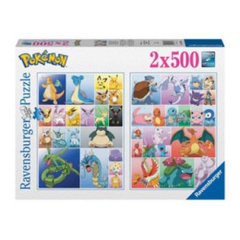Puzzle 2x500 db - Pokémon kép