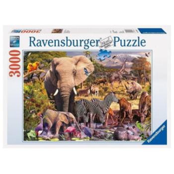 Puzzle 3000 db - Afrikai állatvilág kép